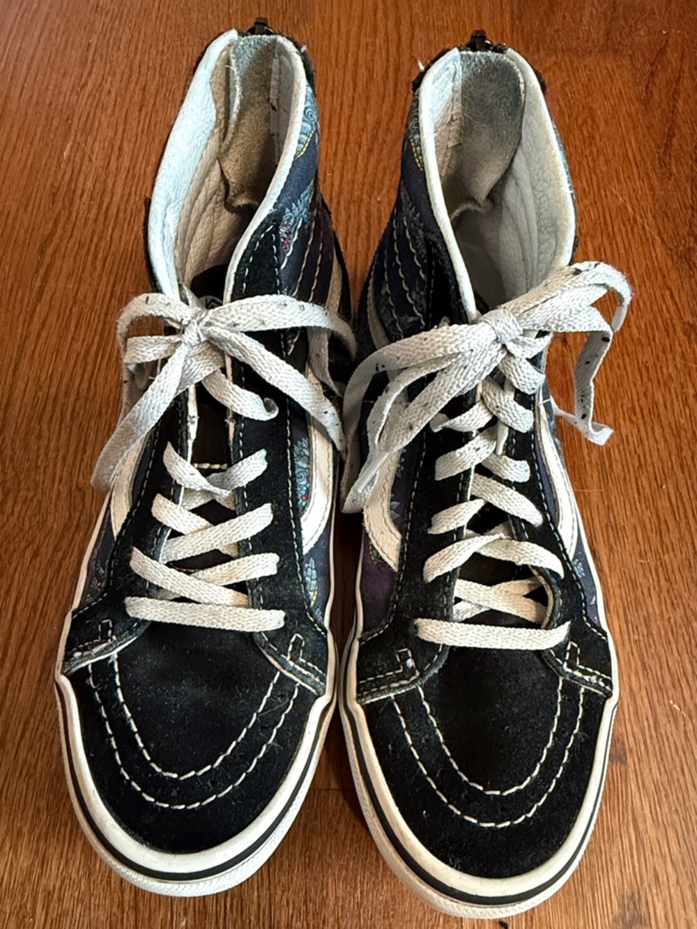 Vans Sk8-Hi Zip Kids Black,White Robotic Dino High-Top Sneakers